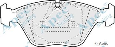 APEC BRAKING pad655 -  Комплект тормозных колодок, дисковый тормоз